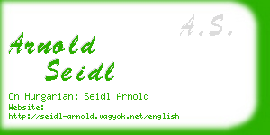 arnold seidl business card